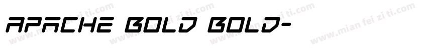 Apache Bold Bold字体转换